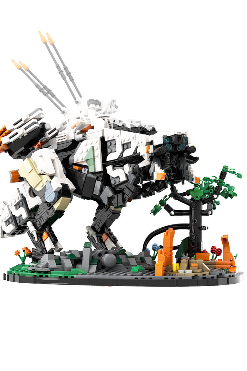 1574PCS Thunderjaw of Horizon MOC Building Block Bricks |MocPixel 1574PCS Thunderjaw of Horizon MOC Building Block Bricks |MocPixel - Thunderjaw with Stand Lego Block Sets Alternative