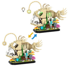 933PCS Fossil Monkfish MOC Building Block Bricks |MocPixel