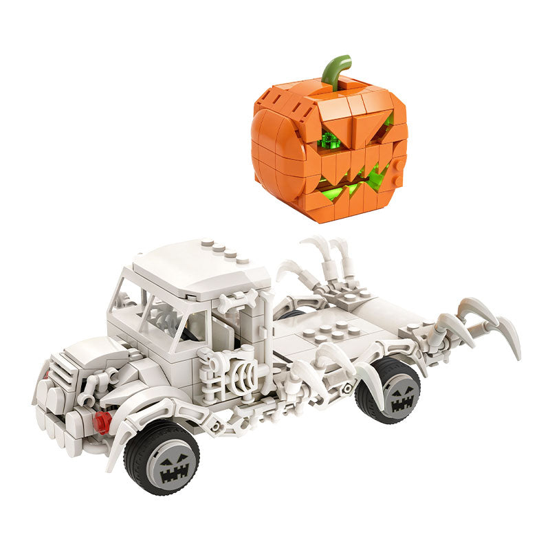 328PCS Skull Pumpkin Carriage MOC Building Block Bricks |MocPixel