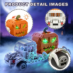 328PCS Skull Pumpkin Carriage MOC Building Block Bricks |MocPixel