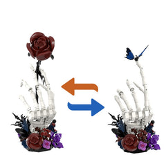 Nether Butterfly Bone, Dark Night Rose/ Crimson Rose-Goth Series MOC Building Block Bricks |MocPixel