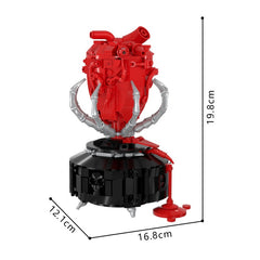 495PCS Gothic A Beating Heart MOC Building Block Bricks |MocPixel