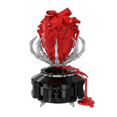495PCS Gothic A Beating Heart MOC Building Block Bricks |MocPixel