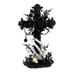 497PCS Black Vow: Rose Cross MOC Building Block Bricks |MocPixel