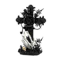 497PCS Black Vow: Rose Cross MOC Building Block Bricks |MocPixel
