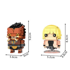 509PCS Dek & Thia Brickheadz - Predator: Badlands MOC Building Block Bricks |MocPixel