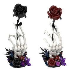 Nether Butterfly Bone, Dark Night Rose/ Crimson Rose-Goth Series MOC Building Block Bricks |MocPixel