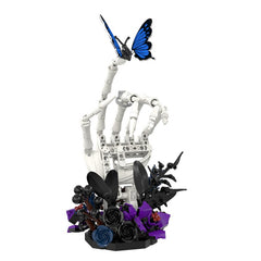 Nether Butterfly Bone, Dark Night Rose/ Crimson Rose-Goth Series MOC Building Block Bricks |MocPixel