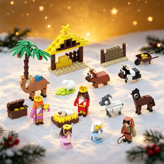 Nativity/ Christmas Advent Calendar MOC Building Block Bricks |MocPixel