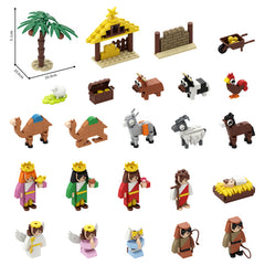Nativity/ Christmas Advent Calendar MOC Building Block Bricks |MocPixel