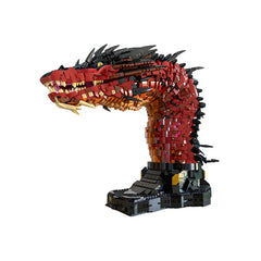 5424PCS Fire Dragon Bust - Inspired By Smaug MOC Building Block Bricks |MocPixel