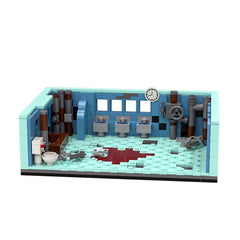 650PCS Bathroom Horror saw MOC Building Block Bricks |MocPixel