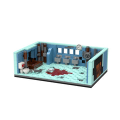 650PCS Bathroom Horror saw MOC Building Block Bricks |MocPixel