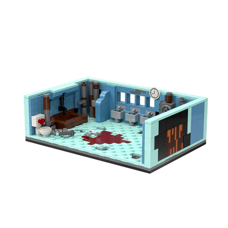 650PCS Bathroom Horror saw MOC Building Block Bricks |MocPixel