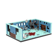 650PCS Bathroom Horror saw MOC Building Block Bricks |MocPixel