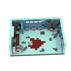 650PCS Bathroom Horror saw MOC Building Block Bricks |MocPixel