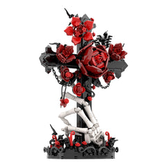 Gothic Cross & Cross With Flowers MOC Building Block Bricks |MocPixel