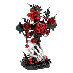 Gothic Cross & Cross With Flowers MOC Building Block Bricks |MocPixel