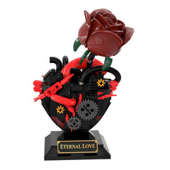 355PCS Gothic Heart Rose MOC Building Block Bricks |MocPixel