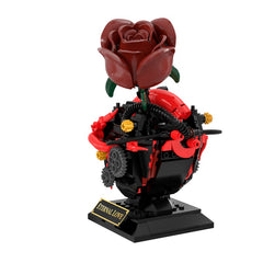 355PCS Gothic Heart Rose MOC Building Block Bricks |MocPixel