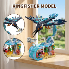 744PCS Kingfisher-Bird Series MOC Building Block Bricks |MocPixel