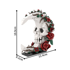 632PCS Moon Skull MOC Building Block Bricks |MocPixel