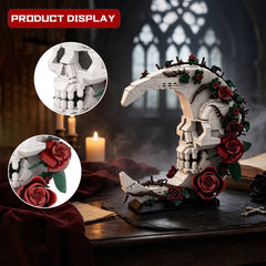 632PCS Moon Skull MOC Building Block Bricks |MocPixel