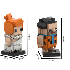 Fred And Wilma/ Car- WWE MOC Building Block Bricks |MocPixel