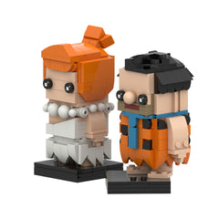 Fred And Wilma/ Car- WWE MOC Building Block Bricks |MocPixel