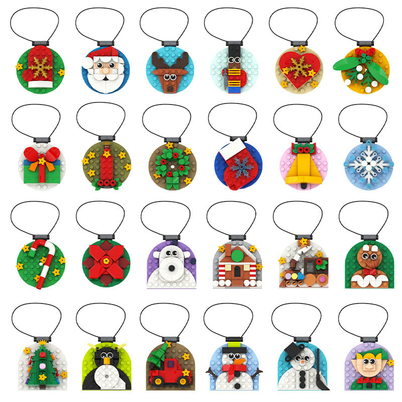 758PCS 24 In 1 Christmas Bauble MOC Building Block Bricks |MocPixel