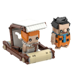 Fred And Wilma/ Car- WWE MOC Building Block Bricks |MocPixel