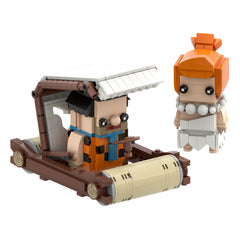 Fred And Wilma/ Car- WWE MOC Building Block Bricks |MocPixel