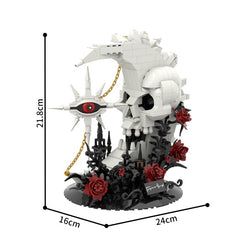 509PCS Skull Moon And Stars MOC Building Block Bricks |MocPixel