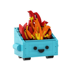268PCS Dumpster Fire MOC Building Block Bricks |MocPixel