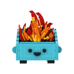 268PCS Dumpster Fire MOC Building Block Bricks |MocPixel