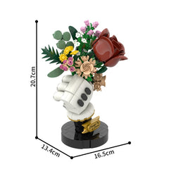 398PCS Shaped Bouquet In Mouse'S Hand MOC Building Block Bricks |MocPixel