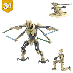 589PCS The Space Wars 3In1 MOC Building Block Bricks |MocPixel