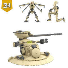 589PCS The Space Wars 3In1 MOC Building Block Bricks |MocPixel