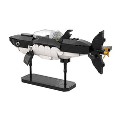 391PCS Shark Submarine MOC Building Block Bricks |MocPixel