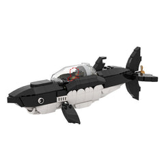 391PCS Shark Submarine MOC Building Block Bricks |MocPixel