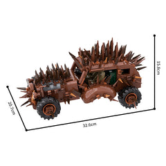 1017PCS Max Fury Road - Plymouth Buzzard MOC Building Block Bricks |MocPixel