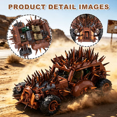 1017PCS Max Fury Road - Plymouth Buzzard MOC Building Block Bricks |MocPixel