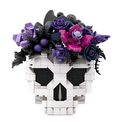 Gothic Series - Skull& Evil Eye With Flower MOC Building Block Bricks |MocPixel