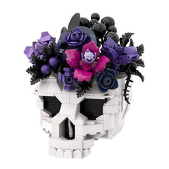 Gothic Series - Skull& Evil Eye With Flower MOC Building Block Bricks |MocPixel