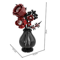 Gothic Series - Skull& Evil Eye With Flower MOC Building Block Bricks |MocPixel