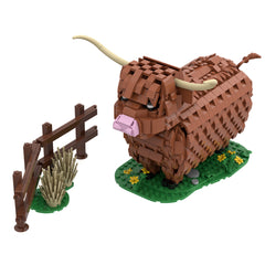 923PCS Highland Cattle/ Kyloe MOC Building Block Bricks |MocPixel