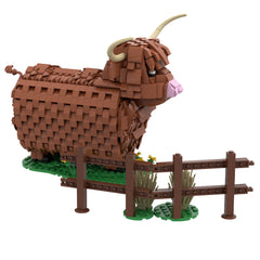 923PCS Highland Cattle/ Kyloe MOC Building Block Bricks |MocPixel