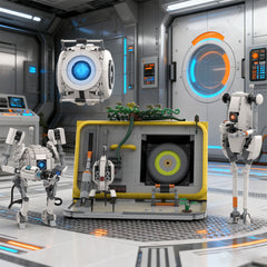 1274PCS Portal Wheatley MOC Building Block Bricks |MocPixel
