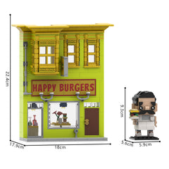 586PCS Bob's Burgers MOC Building Block Bricks |MocPixel