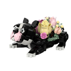 595PCS French Bulldog Flower MOC Building Block Bricks |MocPixel